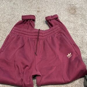 Adidas Burgundy Joggers